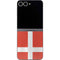 Denmark Flag Distressed Galaxy Z Flip6 Skin